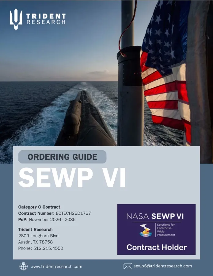 Cover of the Trident Research SEWP VI ordering guide